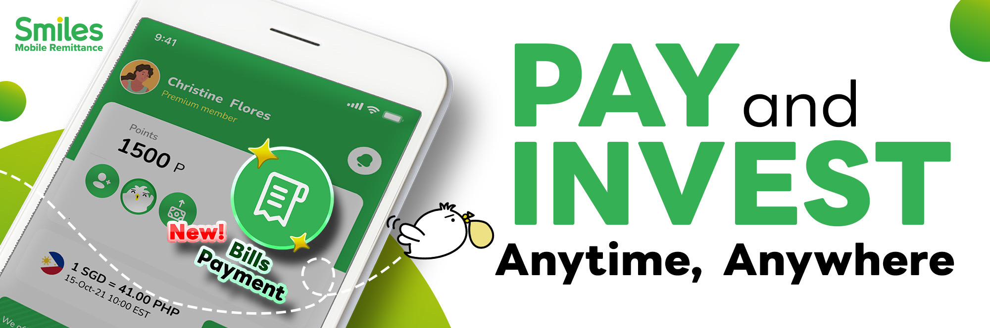 Bills Payment Smiles Singapore New Tech Mobile Remittance Feature
