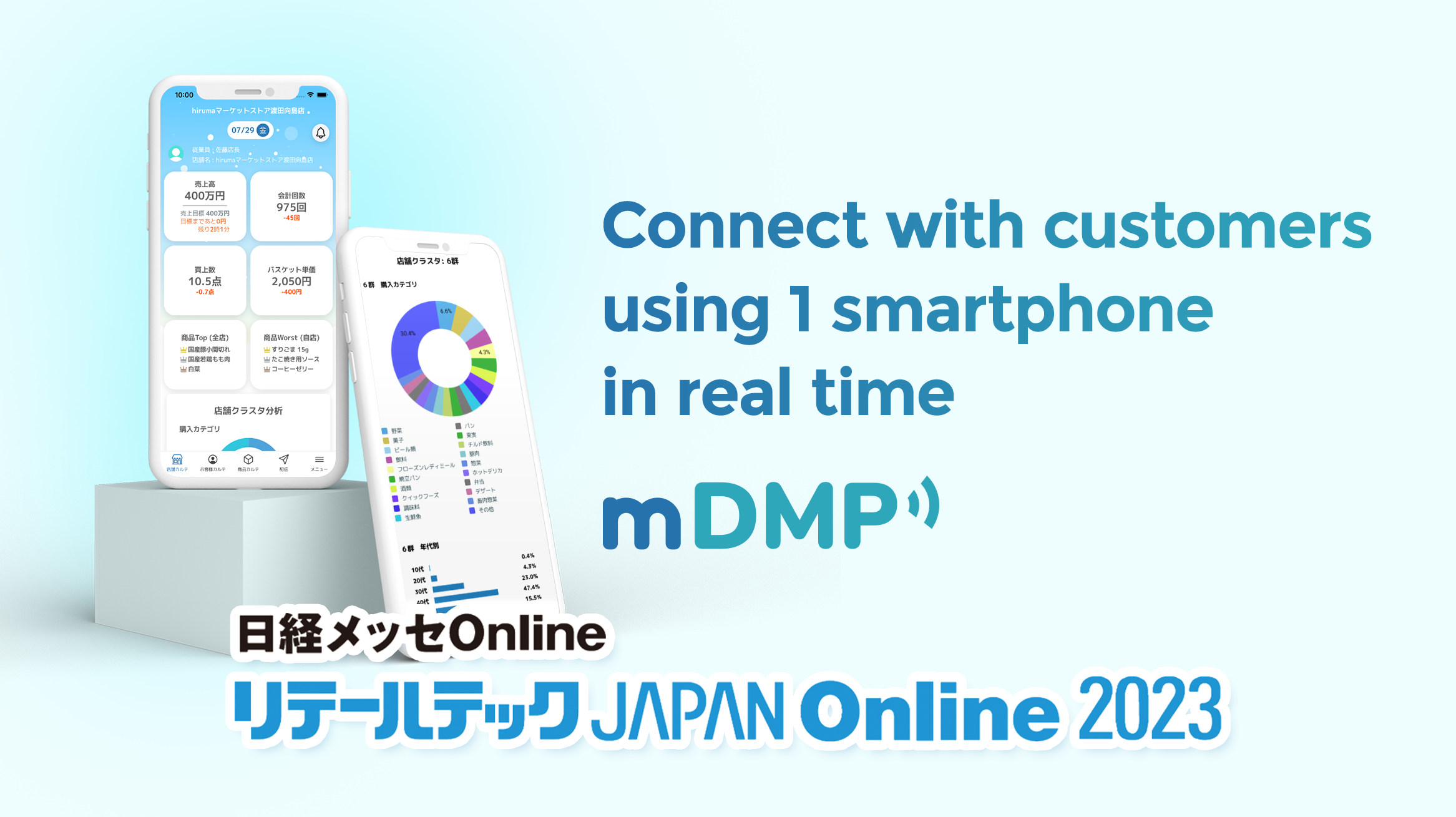 Connect with customers using 1 smartphone in real time